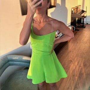 Black Halo Brew One Shoulder Romper